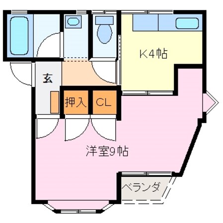 宮町駅 徒歩7分 2階の物件間取画像